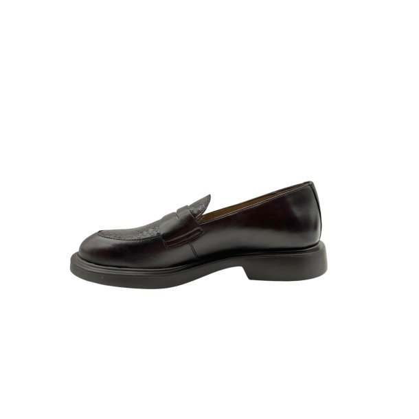 Wonders - Loafer i m�rkebrun med snake og lav h�l - A5301