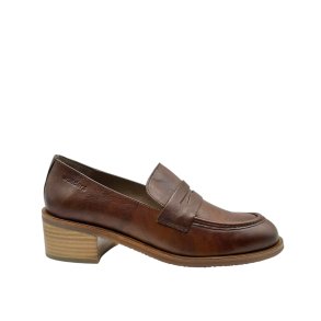 Wonders - Loafer i cognac med r�gummi og moderat h�l - D2101