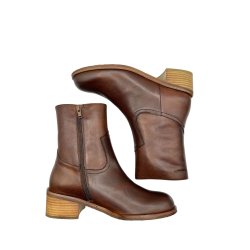 Wonders - St�vlette i cognac med r�gummi og lys s�l - D2110
