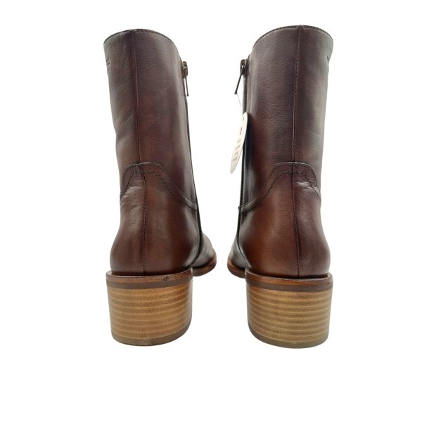 Wonders - St�vlette i cognac med r�gummi og lys s�l - D2110