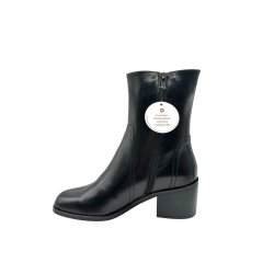 Wonders - St�vlette i sort med blokh�l - H6511