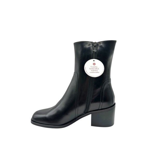 Wonders - St�vlette i sort med blokh�l - H6511