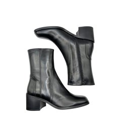 Wonders - St�vlette i sort med blokh�l - H6511