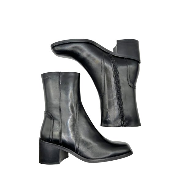 Wonders - St�vlette i sort med blokh�l - H6511