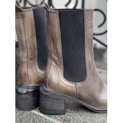 Moma - stvlette i gr med elastik og moderat hl