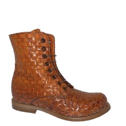 Moma - Stvlette i cognac flet med snre og lynls 