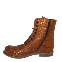 Moma - Stvlette i cognac flet med snre og lynls 