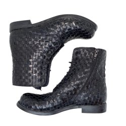 Moma - Stvlette i sort flet med snre og lynls