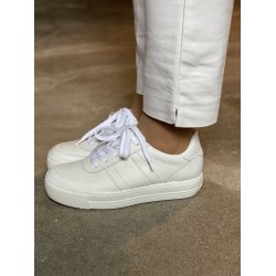 Paul Green - Sneakers i hvid med syninger og plateau - 5230