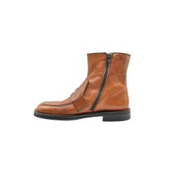 Bubetti - St�vlette i cognac med loafer look - 10151