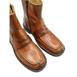 Bubetti - St�vlette i cognac med loafer look - 10151