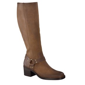 Paul Green - Biker med langt skaft og blokhl i brun - 8196