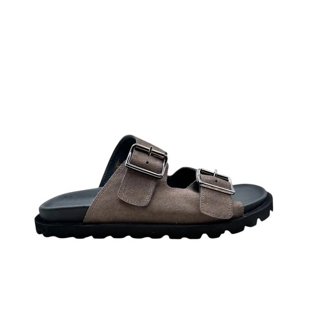 Lofina herre - Slippers i gr�-brun - U9911