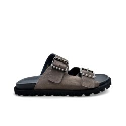 Lofina herre - Slippers i gr�-brun - U9911