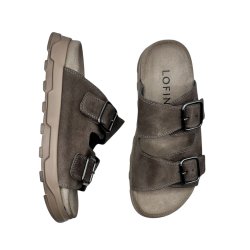 Lofina - Slippers i gr�-brun - 1E-240