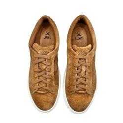 Lloyd - Sneakers i camel ruskind med sn�re - Metro