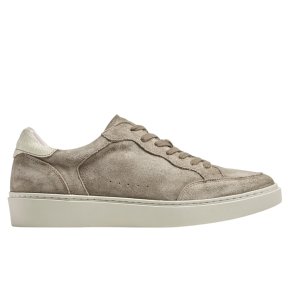 TGA By Ahler - Sneakers i sandfarvet ruskind med sn�re - 304