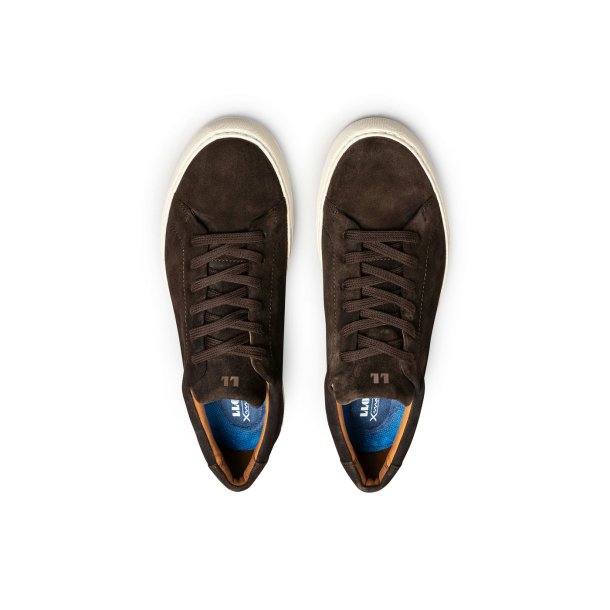 Lloyd herre - Sneakers i mrk brun med snre - Mitchell X Motion