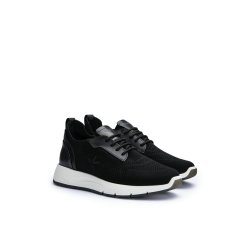 Lloyd herre - Sneakers i sort tekstil og skind - Echo