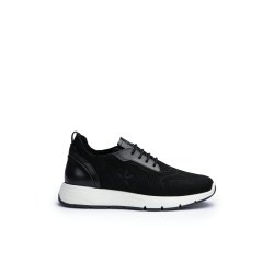 Lloyd herre - Sneakers i sort tekstil og skind - Echo