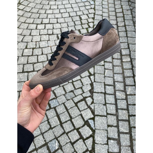 Paul Green - Sneakers i brun og metal med lav sl - 5350