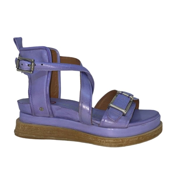 Airstep - Sandal i lys lilla med spnde og plateausl 