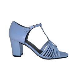 Nordic Shoepeople - Sandal i lysebl med tynde remme og hj hl - Liva 38