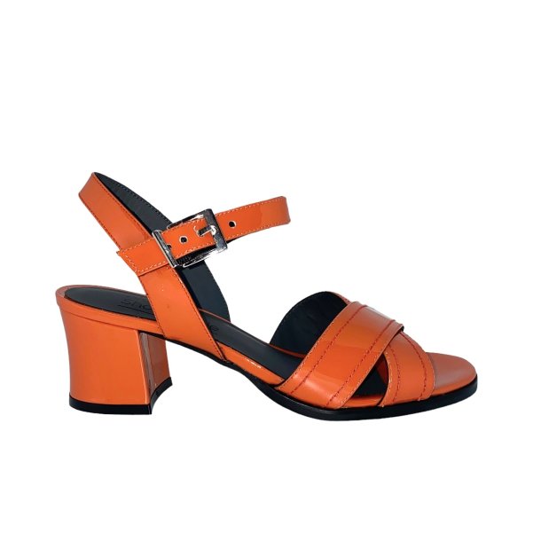 Nordic Shoepeople - Sandal i orange lak - Thea 2