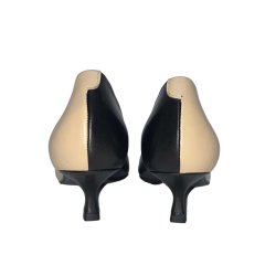 Billi Bi - Pumps i sort og beige med lille hl - A5610