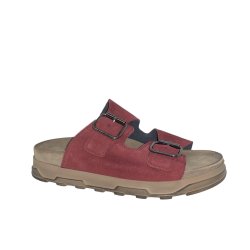 Lofina - Slippers i stvet cherise