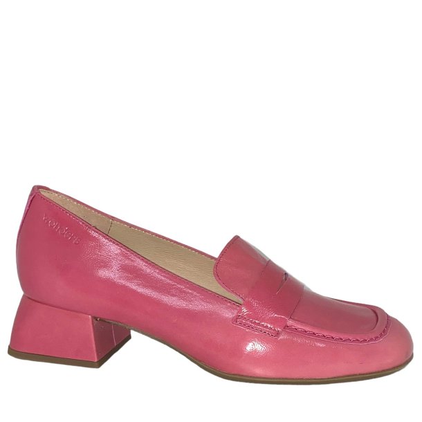 Wonders - Loafer i pink lak med lille hl - 1204