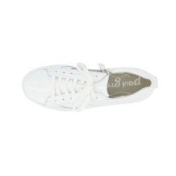 Paul Green - Sneakers i hvid lak med snre og lynls - 5416