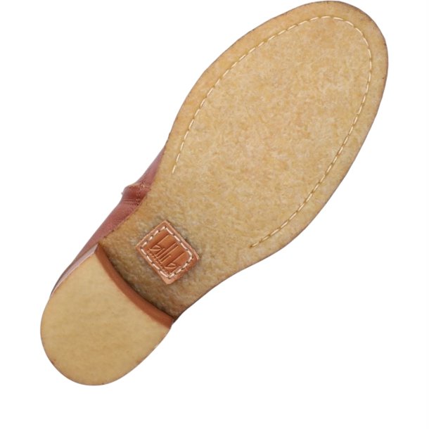 Billi Bi - Stvlette i cognac med moderat blokhl - A9162