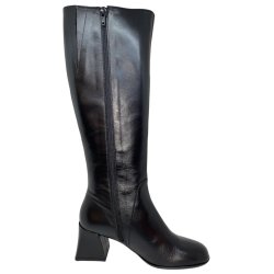 Wonders - Langskaftet enkel stvle i sort - H6214