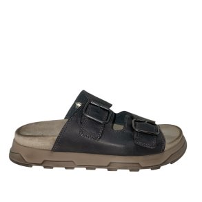 Lofina - Slippers i koksgr skind