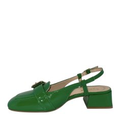 Bukela - Loafer i grn lak med spnde og slingback - Gaja