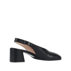 Bukela - Pumps i sort med slingback og moderat blokhl - Menton