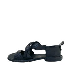 Bubetti - Sandal med fletremme i sort - 3446
