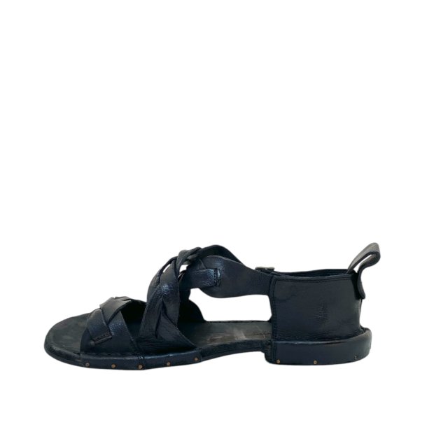 Bubetti - Sandal med fletremme i sort - 3446