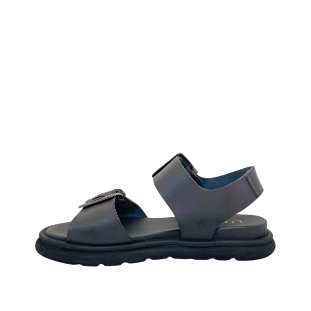 Lofina - Sandal i koksgr med spnder