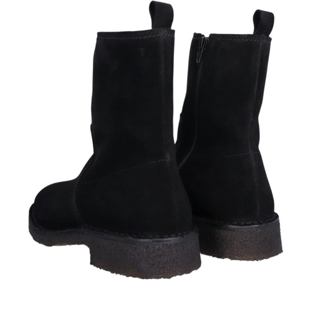 Billi Bi - Stvlette i sort ruskind med uldfoer - T6958