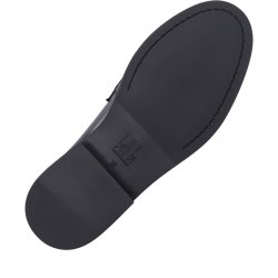 Billi Bi - Loafer i sort glat skind - A11361