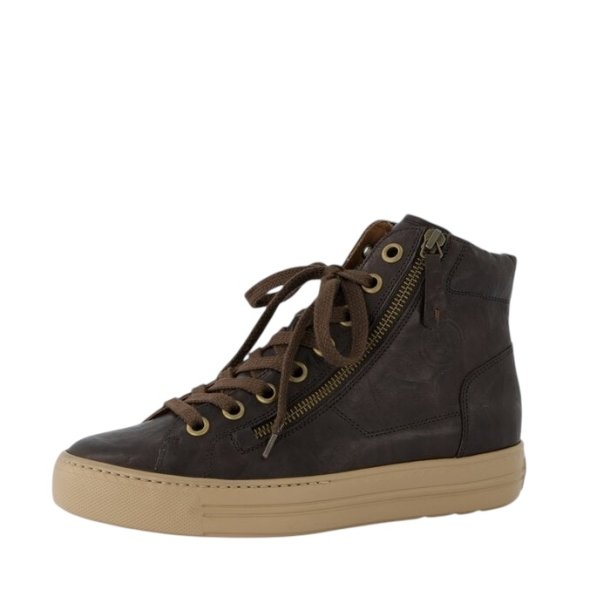 Paul Green - Ankelstvle med snre og lynls i brun - 4024