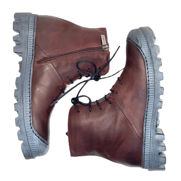 Lofina - Stvlette med snre og lynls i bordeaux med grov sl - I6-965