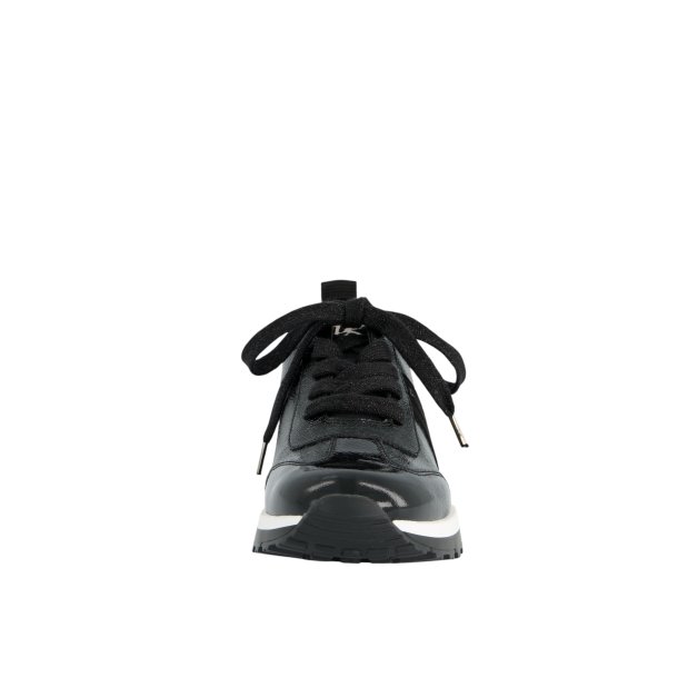 Paul Green - Sneakers i sort lak med snre - 5392