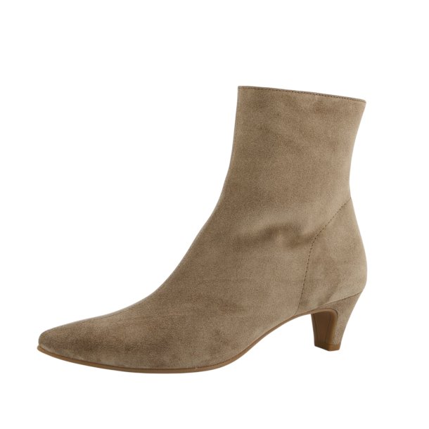 Paul Green - Stvlette i sandfarvet ruskind med lille hl - 8288