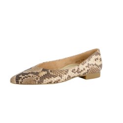 Paul Green - Flad sko i snake med spids snude - 3772