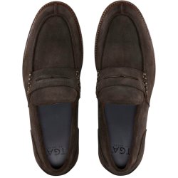 TGA - Loafer i gr-brun ruskind - 2500