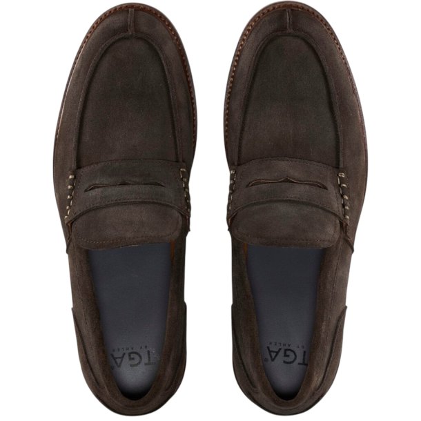 TGA - Loafer i gr-brun ruskind - 2500