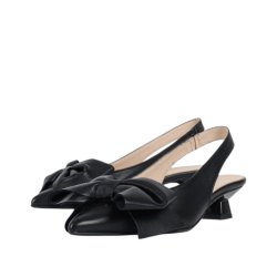 Bukela - Pumps i sort med sljfe og slingback - Rose